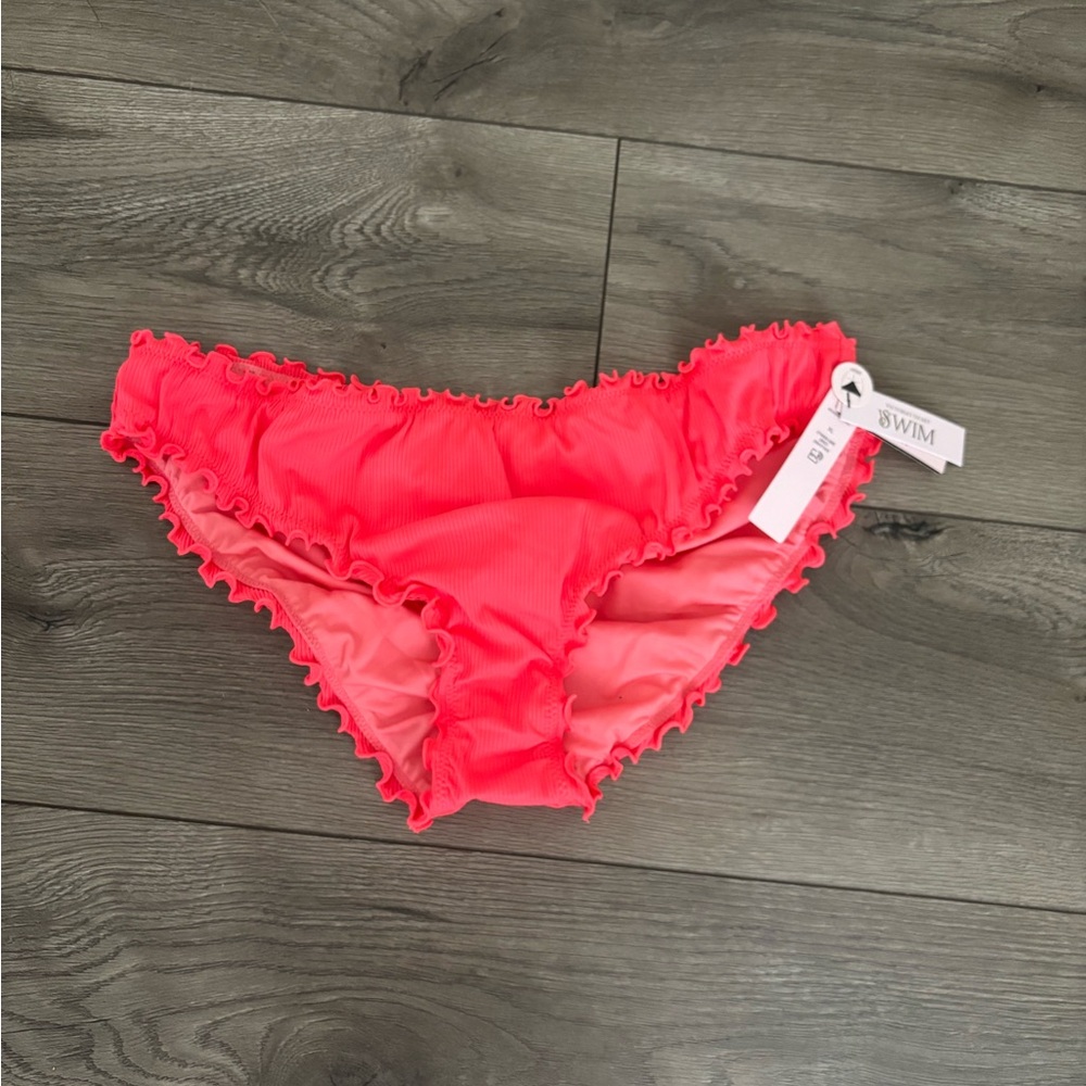 NWT Victoria’s Secret swim bikini bottoms  ruffle cheeky sz xl